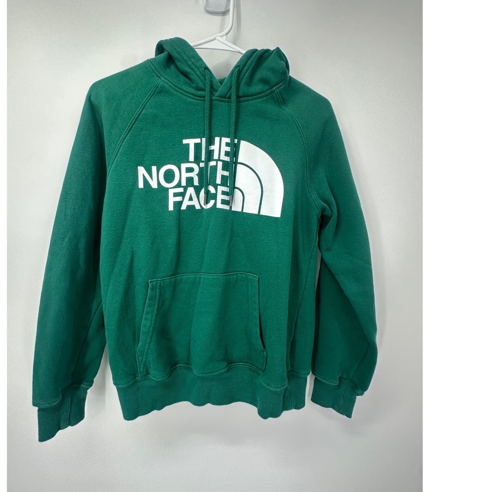 The North Face Half Dome Hoodie Pullover Sweatshirt  Casual Comfy Green Womens S